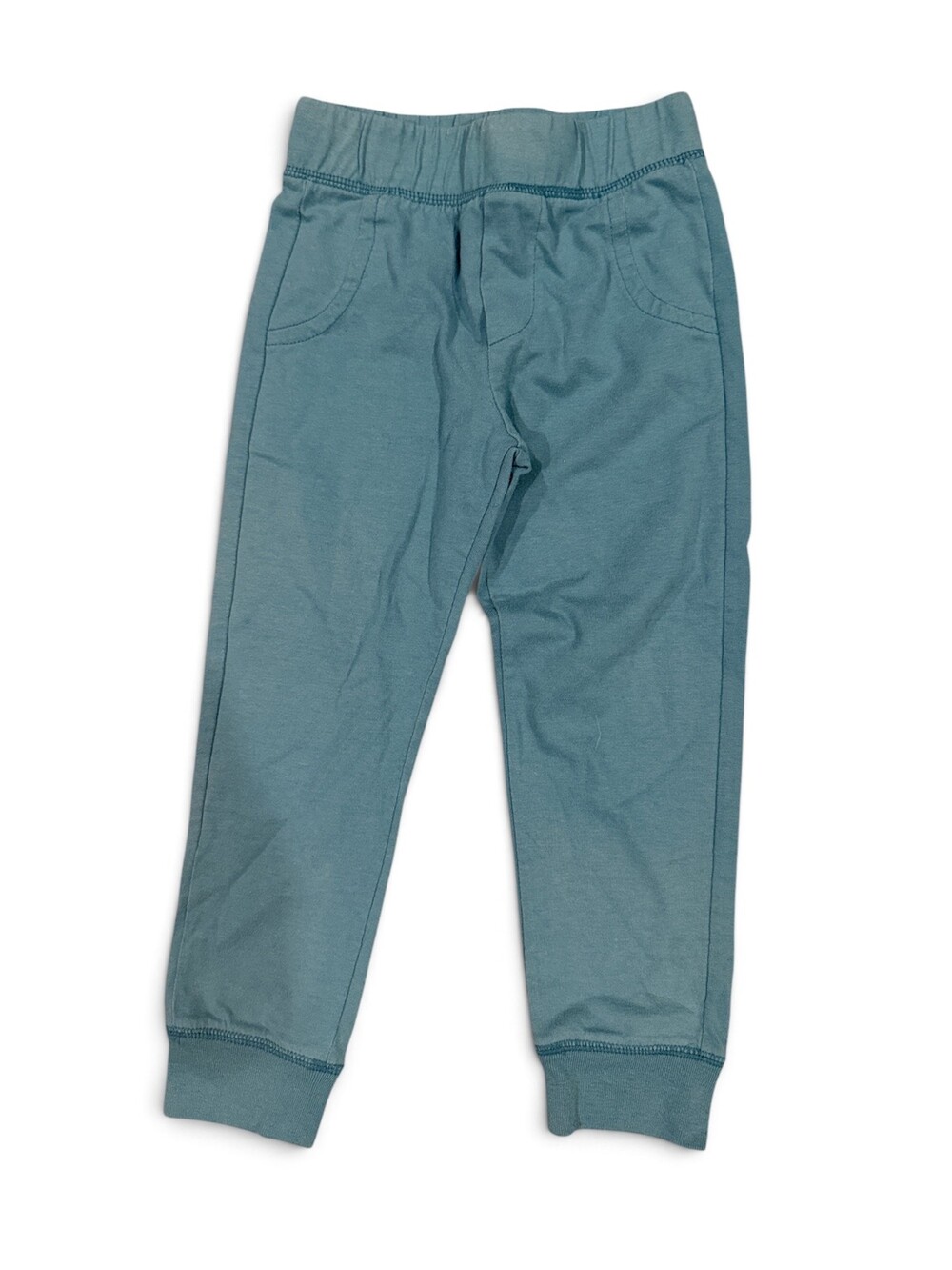 Falls Creek Kids 4T Pants Blue Elastic Waistband Cuffed Ankles